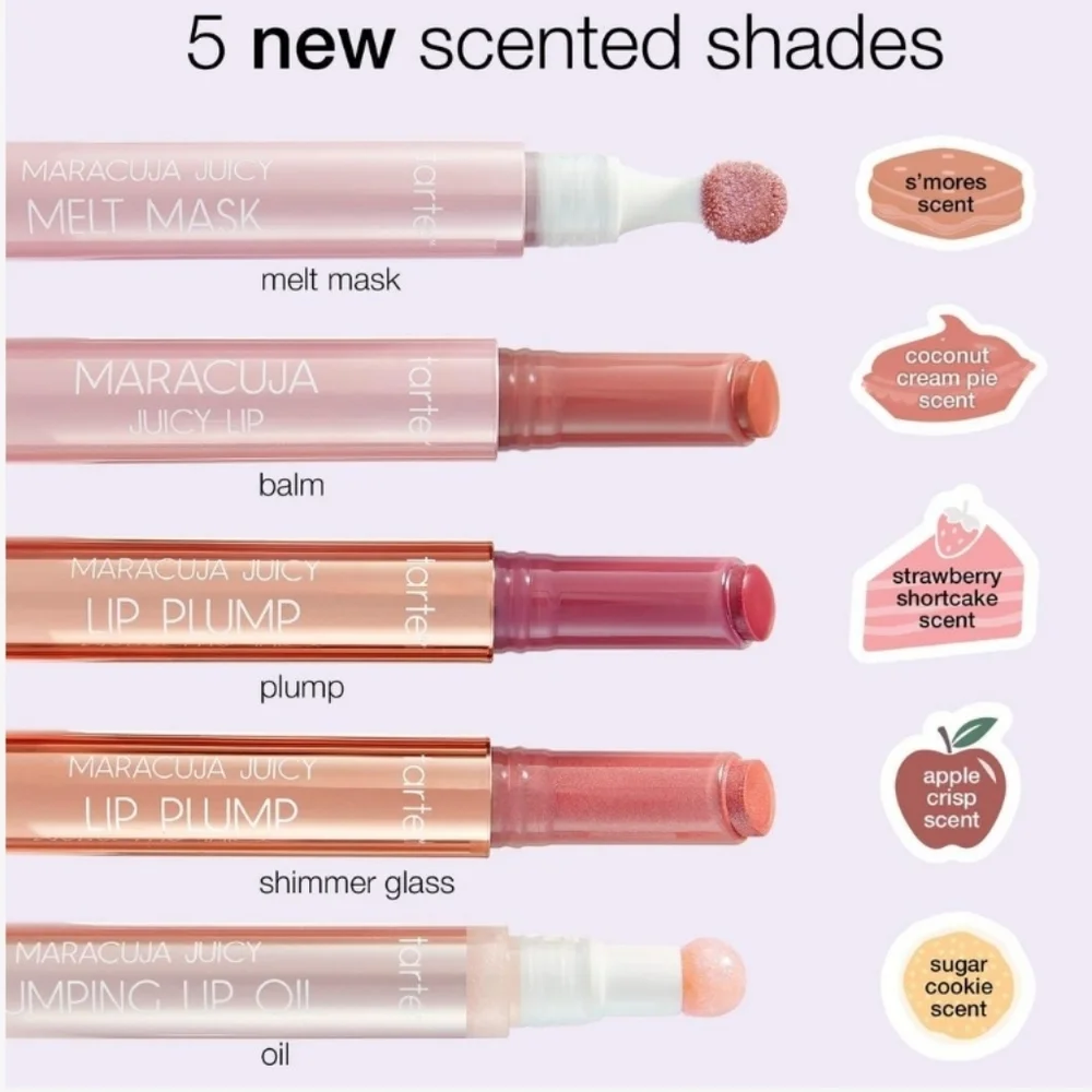 Tarte 8-Piece Ltd Edtn Sweet Indulgences Scented Maracuja Juicy Lip Vault, New - Picture 2 of 10